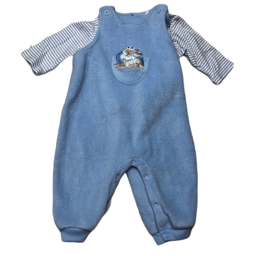 Sesame Street Outfit Blue Size 3-6 months vintage